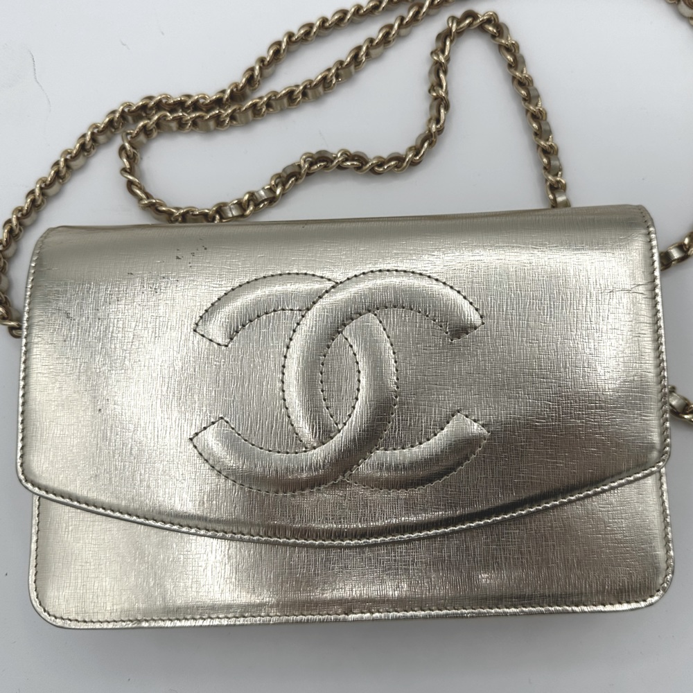 CHANEL Rare Metallic Leather Bag - Gorgeous